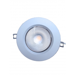 Plafonnier LED 12W 230V encastrable blanc neutre