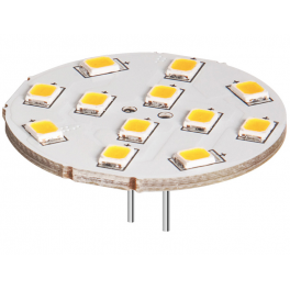 Lampe LED G4 12V 2W blanc chaud diamètre 30 mm