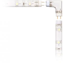 Paire de connecteurs 90° gauche pour système de réglettes LED flex