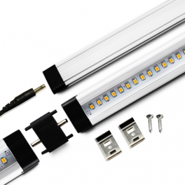 Réglette LED aluminium 0m30 39 LED SMD blanc neutre