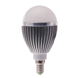 Ampoule LED bulbe douille E14, 5W 230V, blanc chaud