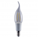Ampoule Incandescente LED flamme E14, 2W 230V, blanc chaud