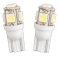 LOT de 2 Lampes LED culot T10 1W1 12VDC blanc froid 39 Lumens