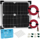 Kit panneau solaire monocristallin 10W 12V av régulateur 5A et accessoires de câblage